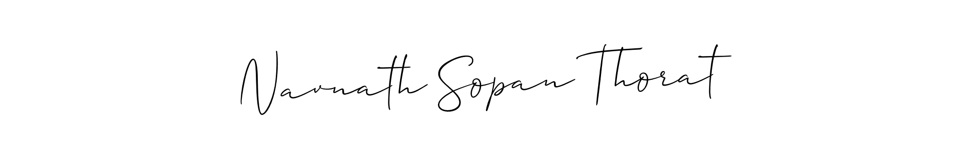 How to Draw Navnath Sopan Thorat signature style? Allison_Script is a latest design signature styles for name Navnath Sopan Thorat. Navnath Sopan Thorat signature style 2 images and pictures png