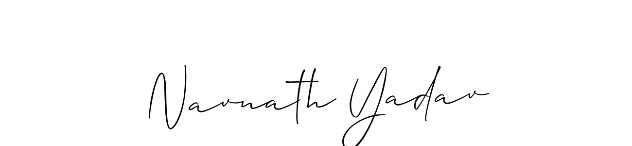 This is the best signature style for the Navnath Yadav name. Also you like these signature font (Allison_Script). Mix name signature. Navnath Yadav signature style 2 images and pictures png
