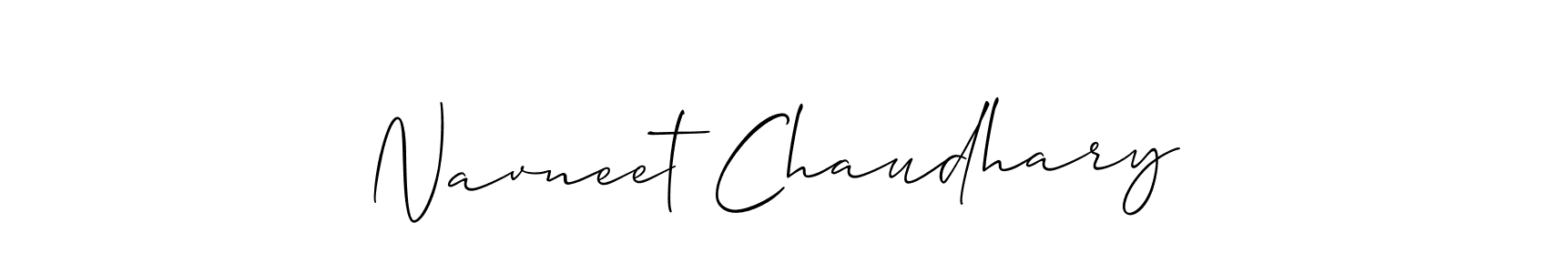 Make a beautiful signature design for name Navneet Chaudhary. With this signature (Allison_Script) style, you can create a handwritten signature for free. Navneet Chaudhary signature style 2 images and pictures png
