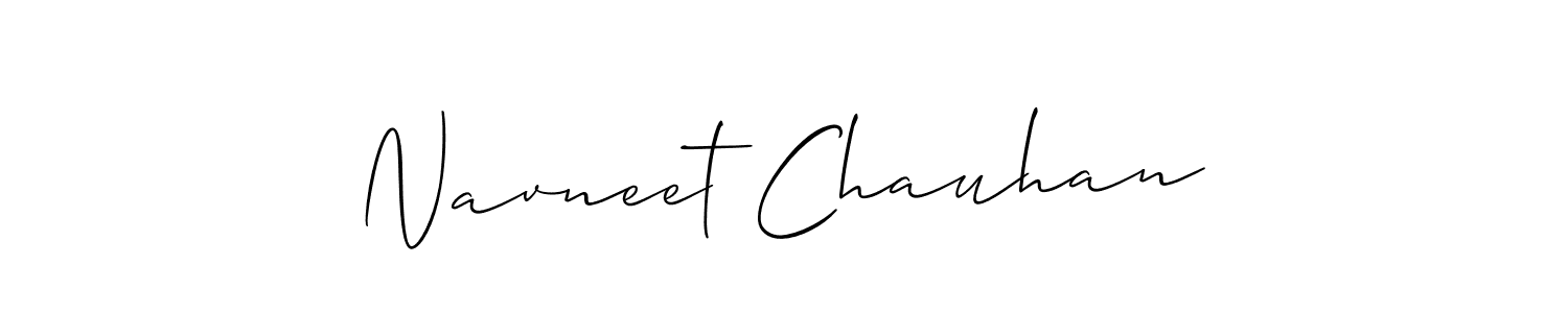 Allison_Script is a professional signature style that is perfect for those who want to add a touch of class to their signature. It is also a great choice for those who want to make their signature more unique. Get Navneet Chauhan name to fancy signature for free. Navneet Chauhan signature style 2 images and pictures png