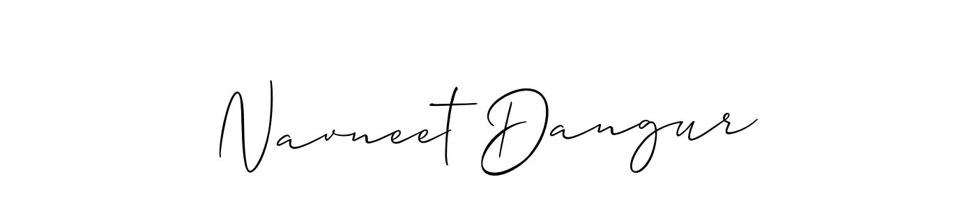 How to make Navneet Dangur signature? Allison_Script is a professional autograph style. Create handwritten signature for Navneet Dangur name. Navneet Dangur signature style 2 images and pictures png