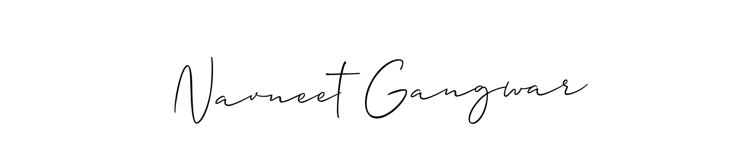 How to Draw Navneet Gangwar signature style? Allison_Script is a latest design signature styles for name Navneet Gangwar. Navneet Gangwar signature style 2 images and pictures png