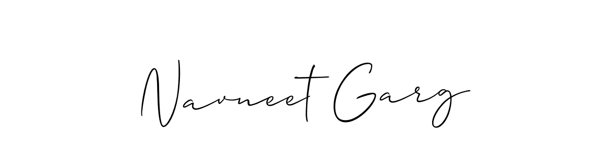 Design your own signature with our free online signature maker. With this signature software, you can create a handwritten (Allison_Script) signature for name Navneet Garg. Navneet Garg signature style 2 images and pictures png