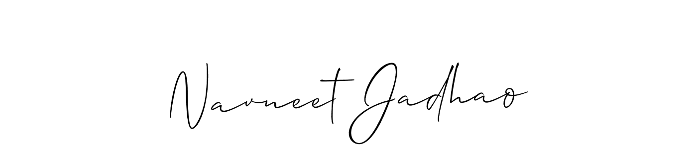 You can use this online signature creator to create a handwritten signature for the name Navneet Jadhao. This is the best online autograph maker. Navneet Jadhao signature style 2 images and pictures png