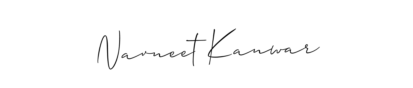 Navneet Kanwar stylish signature style. Best Handwritten Sign (Allison_Script) for my name. Handwritten Signature Collection Ideas for my name Navneet Kanwar. Navneet Kanwar signature style 2 images and pictures png