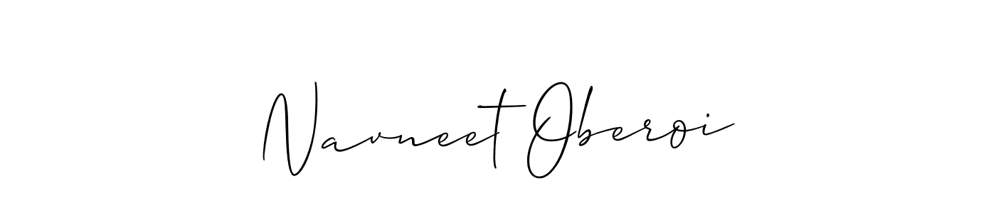 Also we have Navneet Oberoi name is the best signature style. Create professional handwritten signature collection using Allison_Script autograph style. Navneet Oberoi signature style 2 images and pictures png