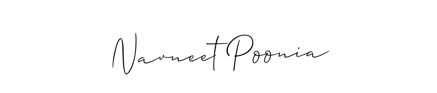 Make a beautiful signature design for name Navneet Poonia. Use this online signature maker to create a handwritten signature for free. Navneet Poonia signature style 2 images and pictures png
