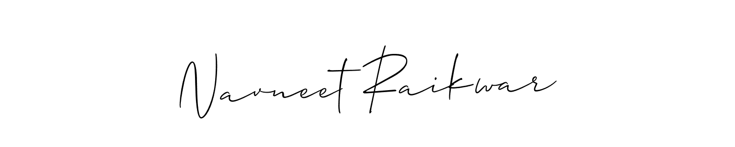 Similarly Allison_Script is the best handwritten signature design. Signature creator online .You can use it as an online autograph creator for name Navneet Raikwar. Navneet Raikwar signature style 2 images and pictures png