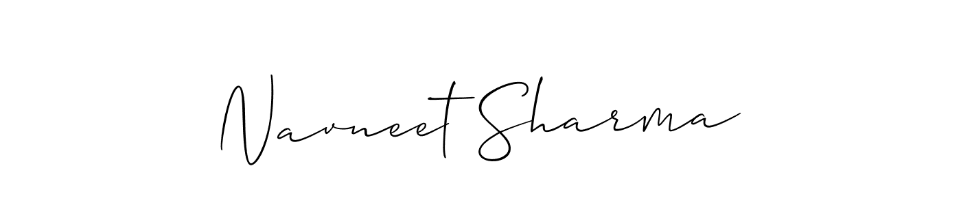 Create a beautiful signature design for name Navneet Sharma. With this signature (Allison_Script) fonts, you can make a handwritten signature for free. Navneet Sharma signature style 2 images and pictures png