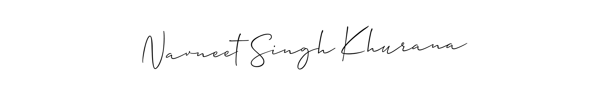 Create a beautiful signature design for name Navneet Singh Khurana. With this signature (Allison_Script) fonts, you can make a handwritten signature for free. Navneet Singh Khurana signature style 2 images and pictures png