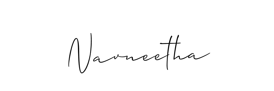 Use a signature maker to create a handwritten signature online. With this signature software, you can design (Allison_Script) your own signature for name Navneetha. Navneetha signature style 2 images and pictures png