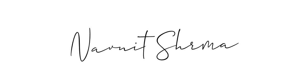 It looks lik you need a new signature style for name Navnit Shrma. Design unique handwritten (Allison_Script) signature with our free signature maker in just a few clicks. Navnit Shrma signature style 2 images and pictures png