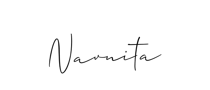 How to make Navnita signature? Allison_Script is a professional autograph style. Create handwritten signature for Navnita name. Navnita signature style 2 images and pictures png