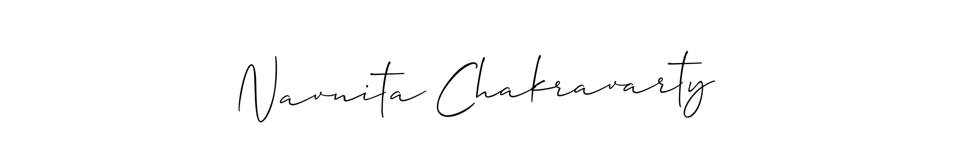 Design your own signature with our free online signature maker. With this signature software, you can create a handwritten (Allison_Script) signature for name Navnita Chakravarty. Navnita Chakravarty signature style 2 images and pictures png
