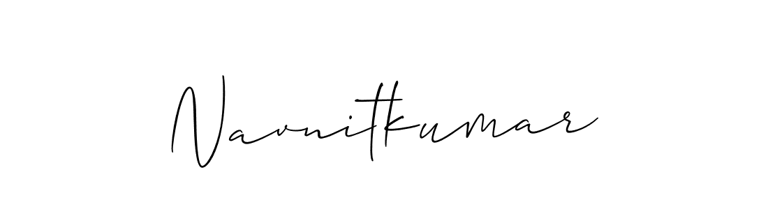 Also we have Navnitkumar name is the best signature style. Create professional handwritten signature collection using Allison_Script autograph style. Navnitkumar signature style 2 images and pictures png