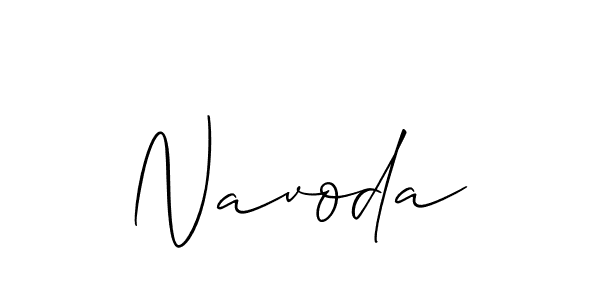 Best and Professional Signature Style for Navoda. Allison_Script Best Signature Style Collection. Navoda signature style 2 images and pictures png