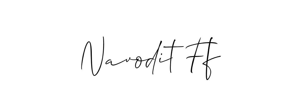 You should practise on your own different ways (Allison_Script) to write your name (Navodit Ff) in signature. don't let someone else do it for you. Navodit Ff signature style 2 images and pictures png