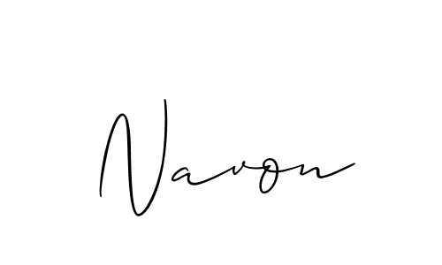 You should practise on your own different ways (Allison_Script) to write your name (Navon) in signature. don't let someone else do it for you. Navon signature style 2 images and pictures png