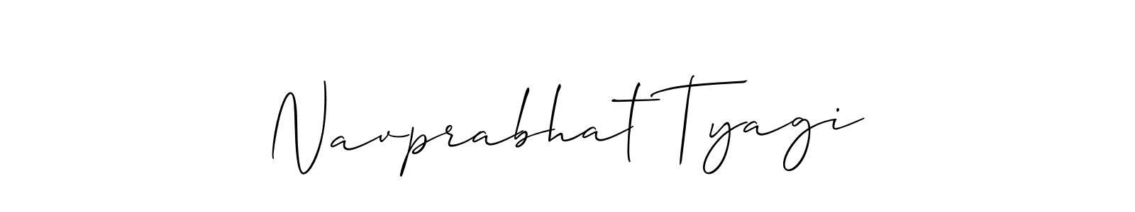 How to make Navprabhat Tyagi signature? Allison_Script is a professional autograph style. Create handwritten signature for Navprabhat Tyagi name. Navprabhat Tyagi signature style 2 images and pictures png