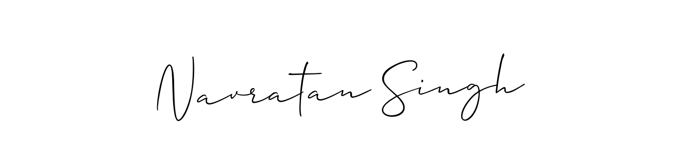 Create a beautiful signature design for name Navratan Singh. With this signature (Allison_Script) fonts, you can make a handwritten signature for free. Navratan Singh signature style 2 images and pictures png