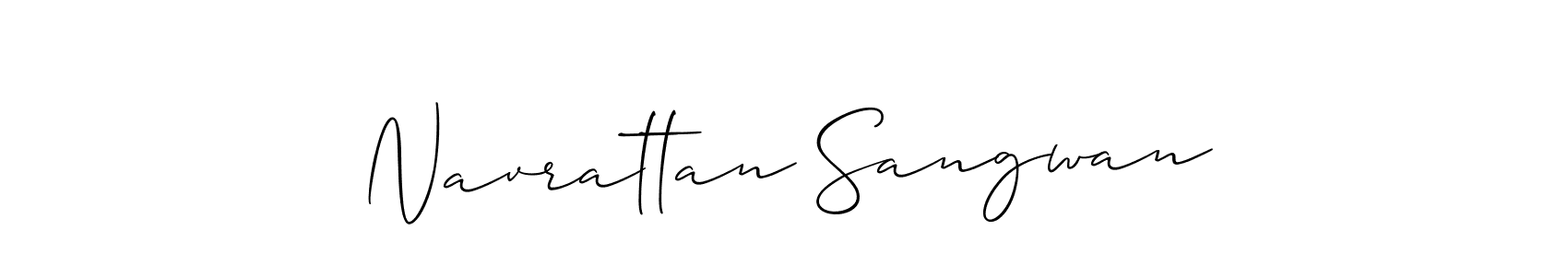 Also You can easily find your signature by using the search form. We will create Navrattan Sangwan name handwritten signature images for you free of cost using Allison_Script sign style. Navrattan Sangwan signature style 2 images and pictures png