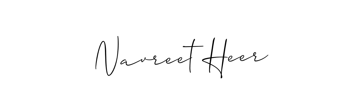 Navreet Heer stylish signature style. Best Handwritten Sign (Allison_Script) for my name. Handwritten Signature Collection Ideas for my name Navreet Heer. Navreet Heer signature style 2 images and pictures png