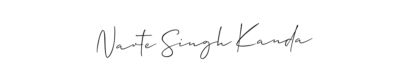You should practise on your own different ways (Allison_Script) to write your name (Navte Singh Kanda) in signature. don't let someone else do it for you. Navte Singh Kanda signature style 2 images and pictures png