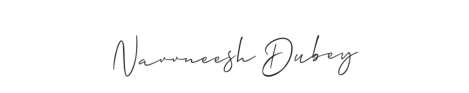 Allison_Script is a professional signature style that is perfect for those who want to add a touch of class to their signature. It is also a great choice for those who want to make their signature more unique. Get Navvneesh Dubey name to fancy signature for free. Navvneesh Dubey signature style 2 images and pictures png