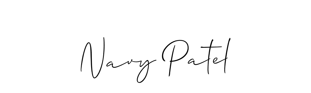 Also we have Navy Patel name is the best signature style. Create professional handwritten signature collection using Allison_Script autograph style. Navy Patel signature style 2 images and pictures png