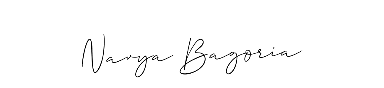 You should practise on your own different ways (Allison_Script) to write your name (Navya Bagoria) in signature. don't let someone else do it for you. Navya Bagoria signature style 2 images and pictures png