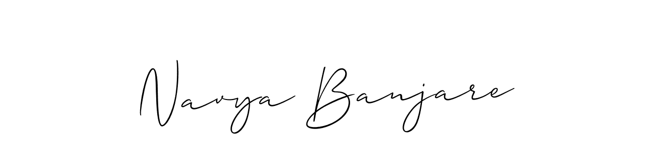 Once you've used our free online signature maker to create your best signature Allison_Script style, it's time to enjoy all of the benefits that Navya Banjare name signing documents. Navya Banjare signature style 2 images and pictures png