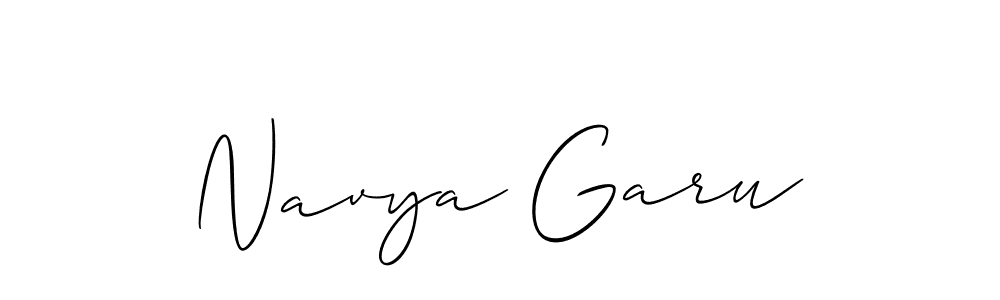 How to Draw Navya Garu signature style? Allison_Script is a latest design signature styles for name Navya Garu. Navya Garu signature style 2 images and pictures png