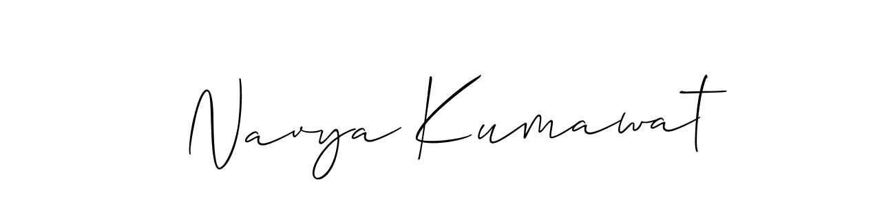 Once you've used our free online signature maker to create your best signature Allison_Script style, it's time to enjoy all of the benefits that Navya Kumawat name signing documents. Navya Kumawat signature style 2 images and pictures png