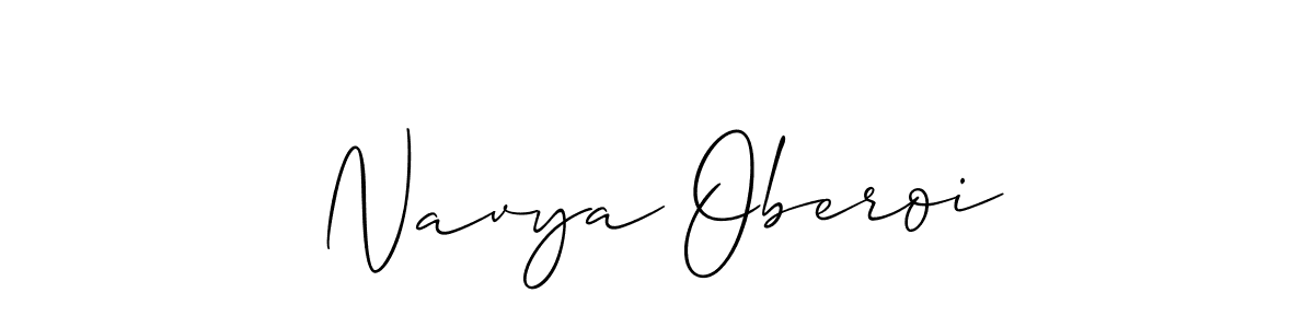 Navya Oberoi stylish signature style. Best Handwritten Sign (Allison_Script) for my name. Handwritten Signature Collection Ideas for my name Navya Oberoi. Navya Oberoi signature style 2 images and pictures png
