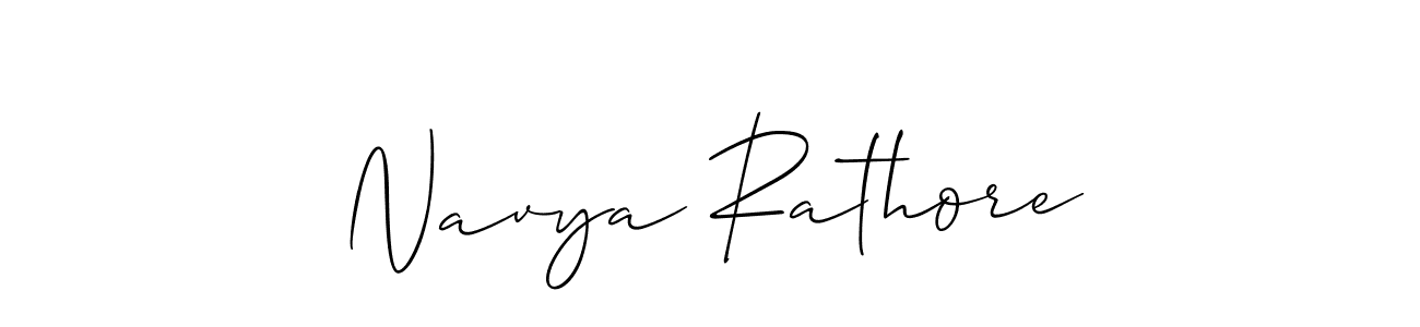 How to Draw Navya Rathore signature style? Allison_Script is a latest design signature styles for name Navya Rathore. Navya Rathore signature style 2 images and pictures png
