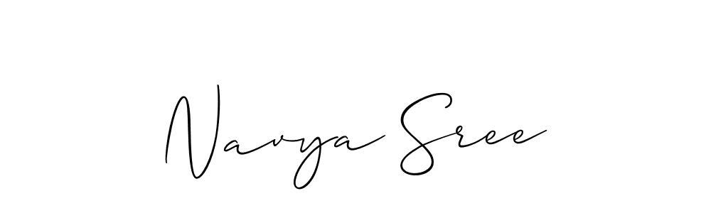 Once you've used our free online signature maker to create your best signature Allison_Script style, it's time to enjoy all of the benefits that Navya Sree name signing documents. Navya Sree signature style 2 images and pictures png