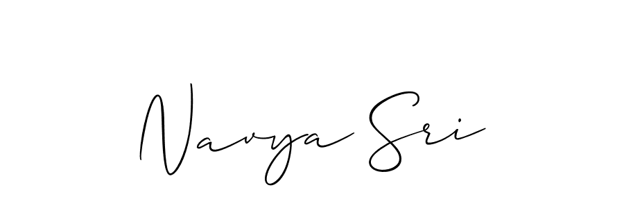 It looks lik you need a new signature style for name Navya Sri. Design unique handwritten (Allison_Script) signature with our free signature maker in just a few clicks. Navya Sri signature style 2 images and pictures png