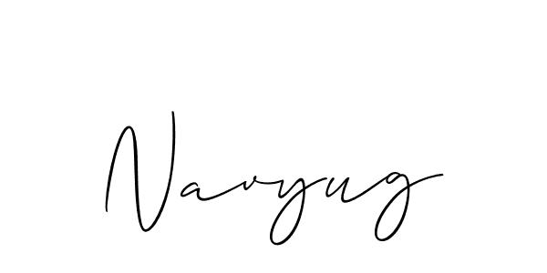 It looks lik you need a new signature style for name Navyug. Design unique handwritten (Allison_Script) signature with our free signature maker in just a few clicks. Navyug signature style 2 images and pictures png