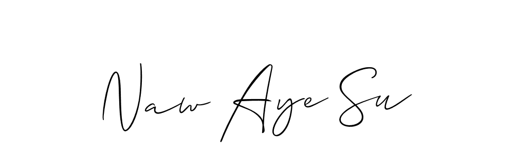 Naw Aye Su stylish signature style. Best Handwritten Sign (Allison_Script) for my name. Handwritten Signature Collection Ideas for my name Naw Aye Su. Naw Aye Su signature style 2 images and pictures png