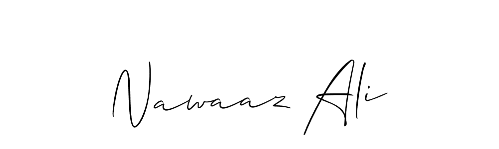 The best way (Allison_Script) to make a short signature is to pick only two or three words in your name. The name Nawaaz Ali include a total of six letters. For converting this name. Nawaaz Ali signature style 2 images and pictures png
