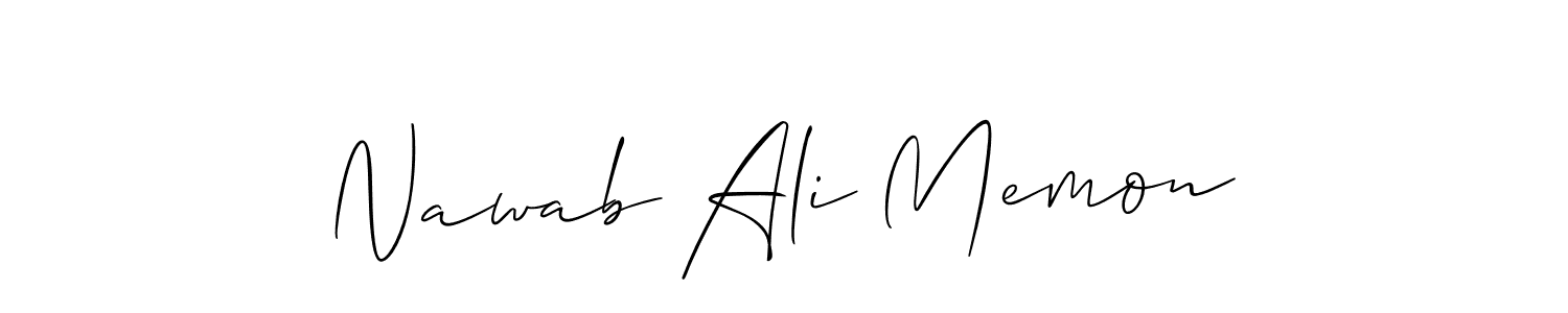 Once you've used our free online signature maker to create your best signature Allison_Script style, it's time to enjoy all of the benefits that Nawab Ali Memon name signing documents. Nawab Ali Memon signature style 2 images and pictures png