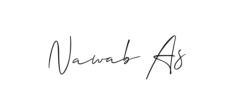It looks lik you need a new signature style for name Nawab As. Design unique handwritten (Allison_Script) signature with our free signature maker in just a few clicks. Nawab As signature style 2 images and pictures png