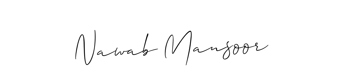 Check out images of Autograph of Nawab Mansoor name. Actor Nawab Mansoor Signature Style. Allison_Script is a professional sign style online. Nawab Mansoor signature style 2 images and pictures png