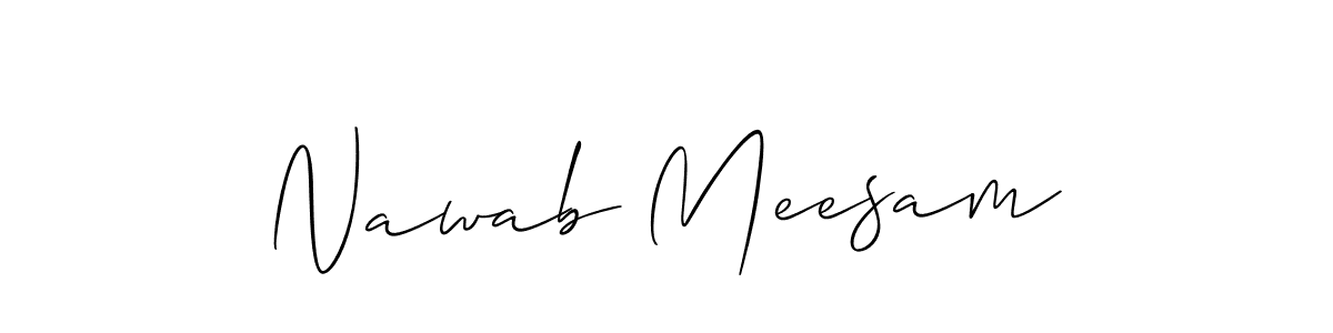 Make a beautiful signature design for name Nawab Meesam. Use this online signature maker to create a handwritten signature for free. Nawab Meesam signature style 2 images and pictures png