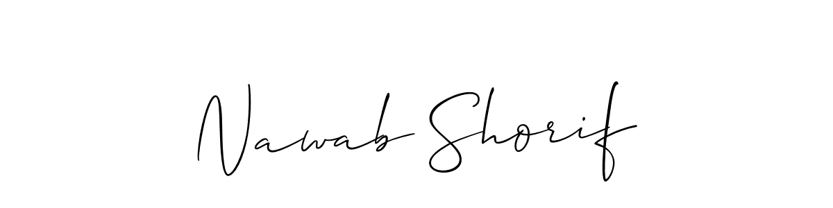 Check out images of Autograph of Nawab Shorif name. Actor Nawab Shorif Signature Style. Allison_Script is a professional sign style online. Nawab Shorif signature style 2 images and pictures png