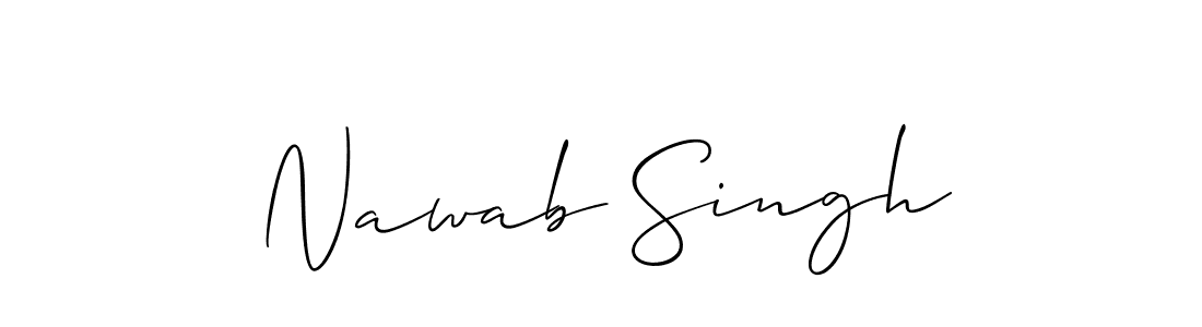 How to make Nawab Singh signature? Allison_Script is a professional autograph style. Create handwritten signature for Nawab Singh name. Nawab Singh signature style 2 images and pictures png