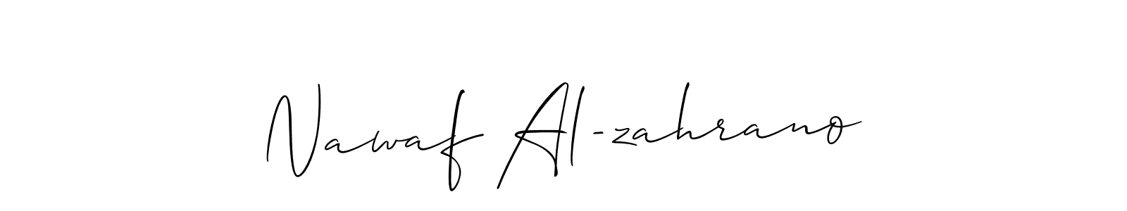 Nawaf Al-zahrano stylish signature style. Best Handwritten Sign (Allison_Script) for my name. Handwritten Signature Collection Ideas for my name Nawaf Al-zahrano. Nawaf Al-zahrano signature style 2 images and pictures png