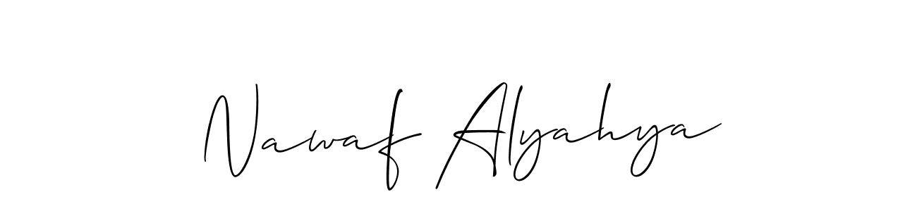 You can use this online signature creator to create a handwritten signature for the name Nawaf Alyahya. This is the best online autograph maker. Nawaf Alyahya signature style 2 images and pictures png