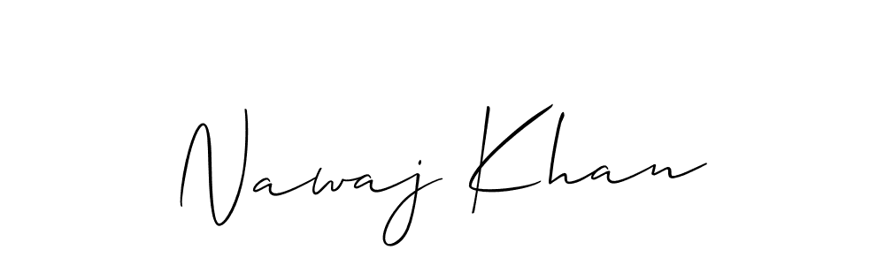 Make a beautiful signature design for name Nawaj Khan. With this signature (Allison_Script) style, you can create a handwritten signature for free. Nawaj Khan signature style 2 images and pictures png