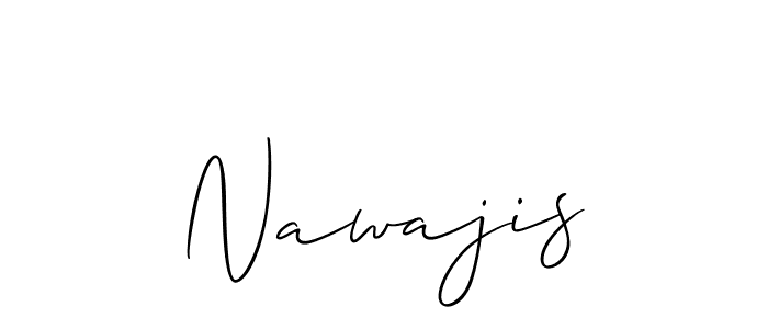 How to Draw Nawajis signature style? Allison_Script is a latest design signature styles for name Nawajis. Nawajis signature style 2 images and pictures png